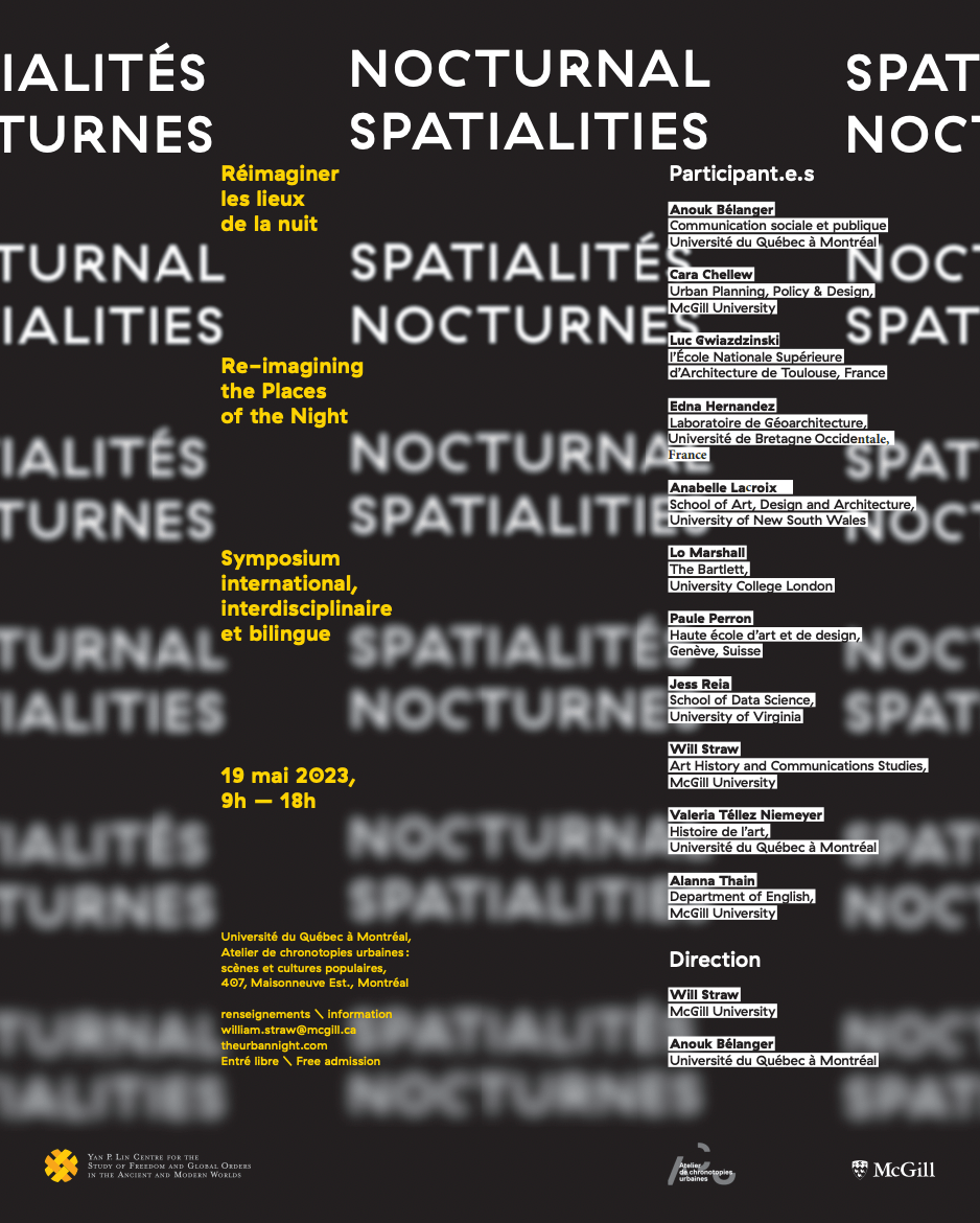 Symposium | Nocturnal Spatialities/Spatialités Nocturnes